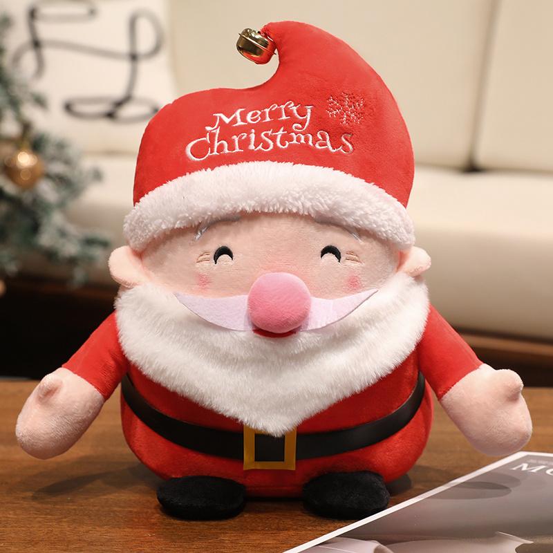 Schattige Kerstman Rendier Pluche Speelgoed Knuffeldier Pop Kerstfeest Cadeaus Huisfeest Decoratie 20-23cm