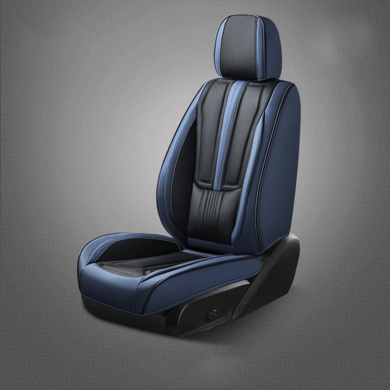 Universal Faux PU Leather Car Seat Cover Luxury Breathable Easy-Clean Black Car Seat Covers Auto Interior Accessories
