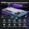 YUNZII RT80 Rapid Trigger Keyboard with Hall Wireless Mechanical Magnetic Tray Technical Standards Compliance Certified Magnetic Guatellon 82-Key