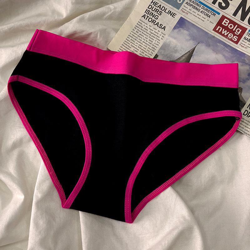 Trekantundertøy i ren bomull med midtmidje for kvinner - Sporty, enkelt, stilig