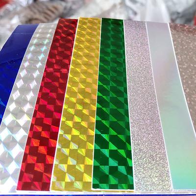 10Pcs 3D Stereoskopischen Regenbogen Laser Aufkleber Angeln Locken DIY Material Zubehör
