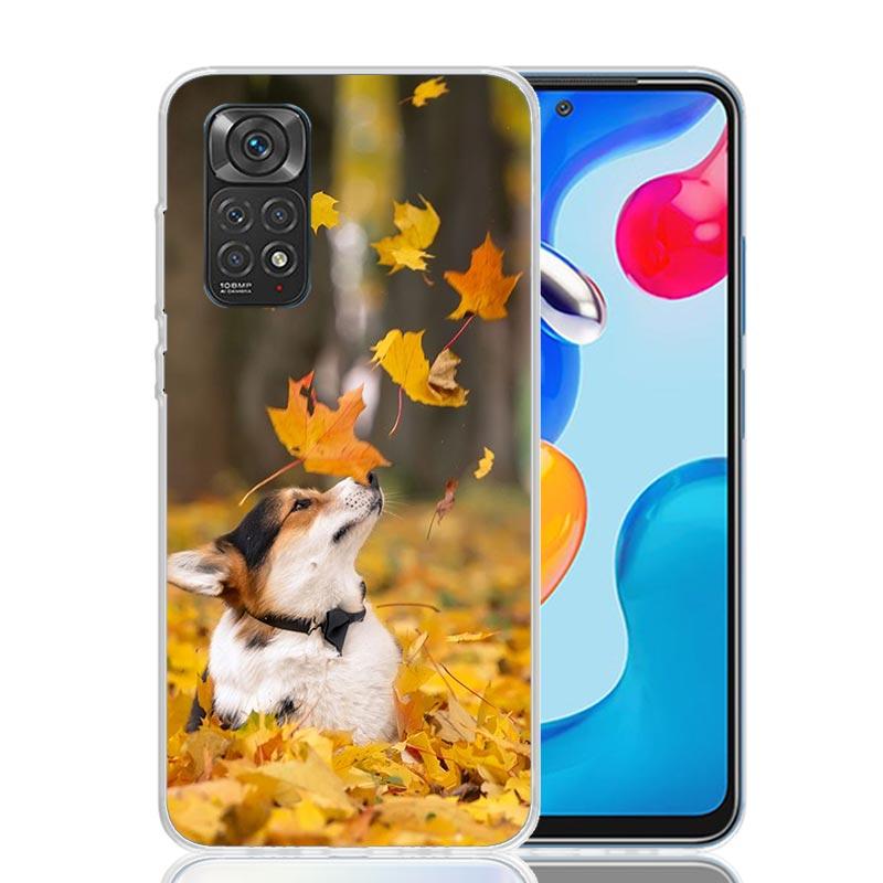 Cute Lovely Corgi Dogs Phone Case For Xiaomi Redmi Note 14 13 12S 12 11S 11T 11E Pro Plus 10S 10 Art Customized Coque Capa Note