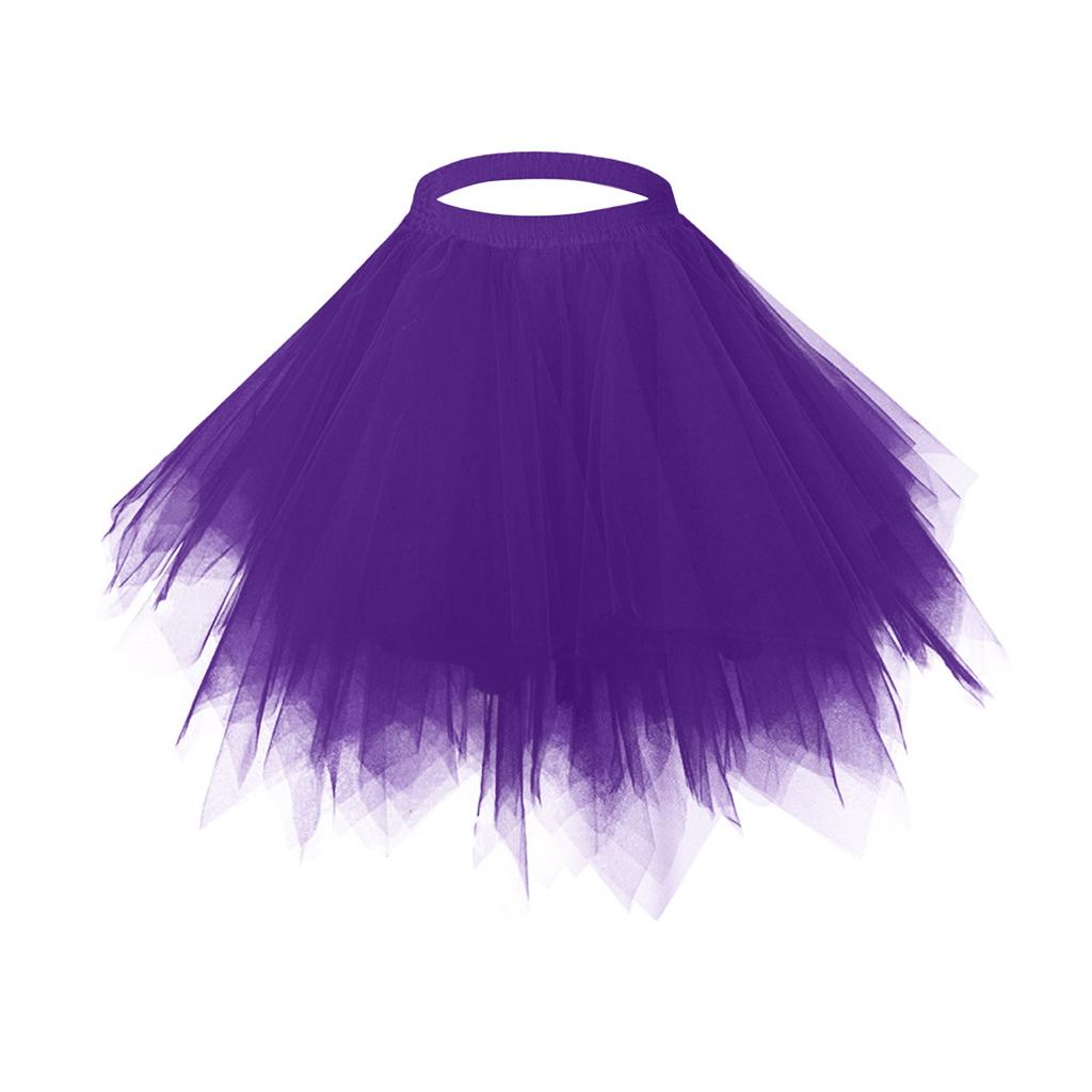 Women's Casual Color Mesh Mesh Skirt Skirt Princess Skirt Half Skirt Skirt