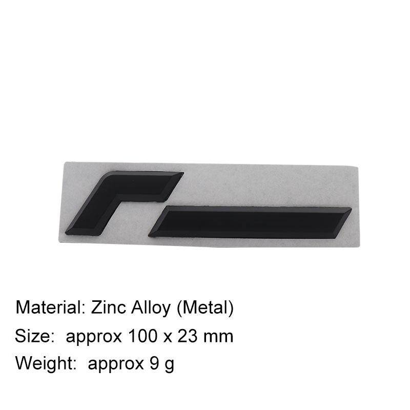 3D F logo Sticker Tail Bumper Badge Auto Rear Trunk Emblem Accessories Fit for Golf 8th Generation High-Performance Tuning Car Custom Modification