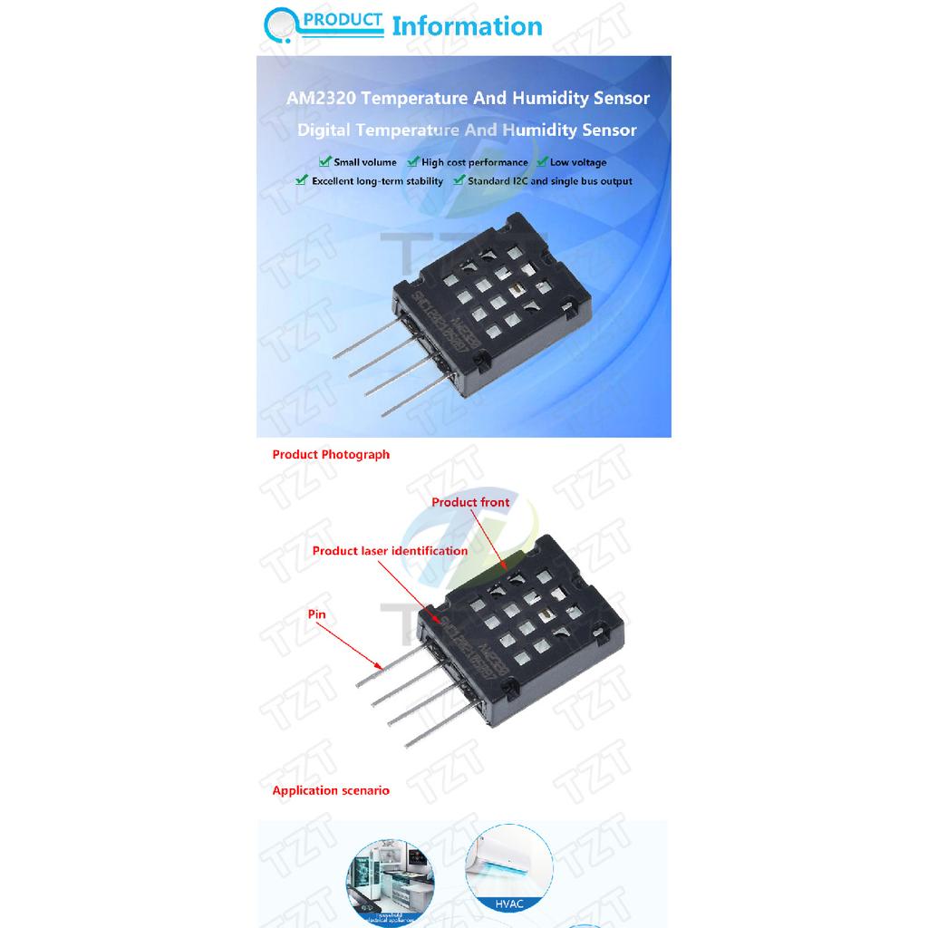 Digital Temperature and Humidity Sensors TZT DHT11 DHT22 AM2302 AM2301 AM2320 MW33 Sensor And Module For Arduino electronic DIY Replacement Sensors2