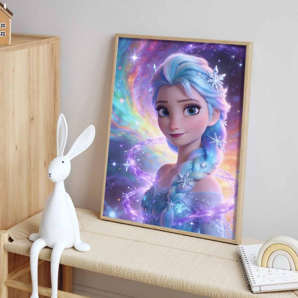 Disney Diamond Mosaic Painting Art Kit Frozen Elsa Princess Snowflake Aesthetic Handmade DIY Home Decor
