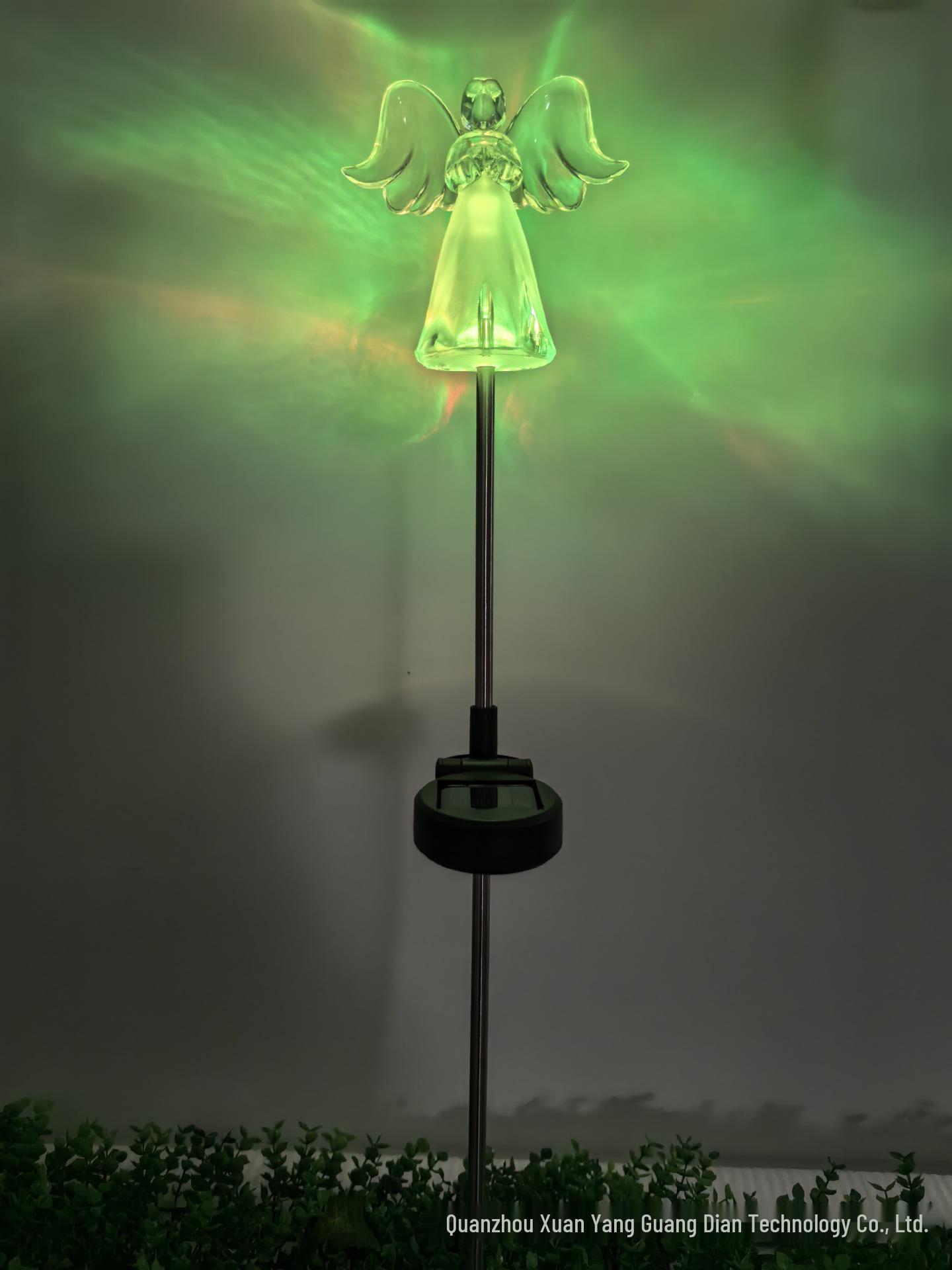 Solar LED Angel Garden Stake Light - Outdoor Landscape Lamp