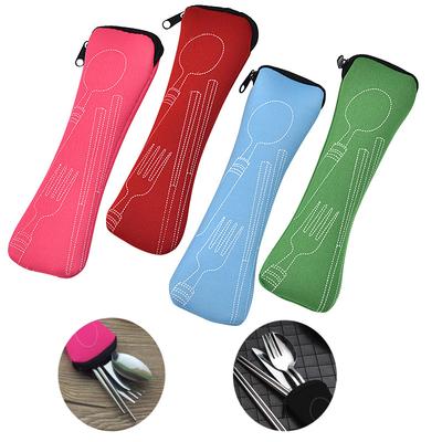 Reiseverpackung Geschirrtasche Picknick Tragbarer Geschirrkoffer Ohne Geschirr Bestecktaschen Picknick Gabel Löffel Aufbewahrungsbox