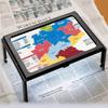 Lupă de citit A4 3X Mare Pagină întreagă    Lupă de birou pliabilă cu lumini LED pentru seniori, vedere slabă, citirea cărților