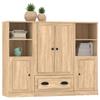 Maison Exclusive - Buffets 3 pcs chêne sonoma bois d'ingénierie