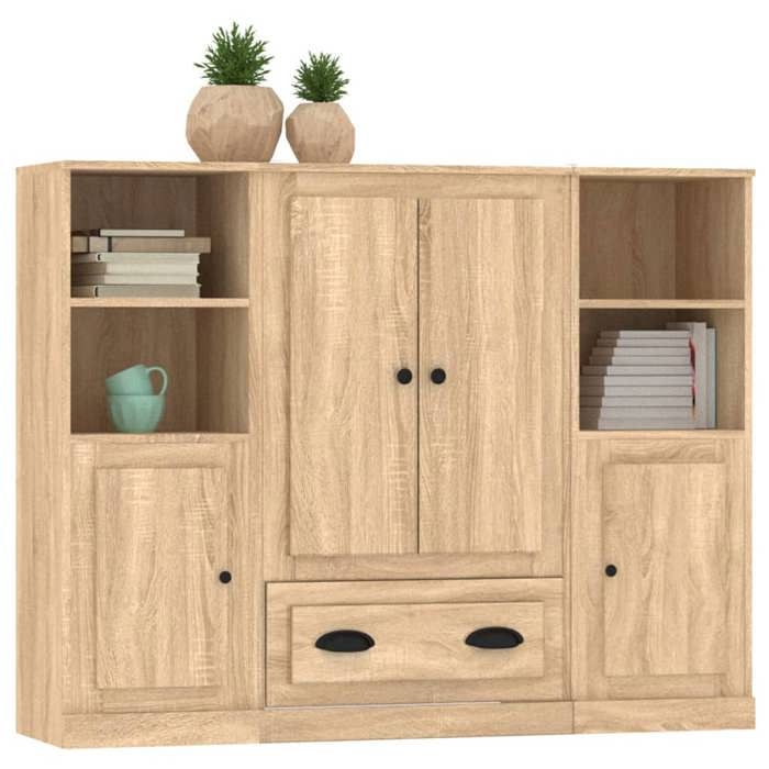 Maison Exclusive - Buffets 3 pcs chêne sonoma bois d'ingénierie