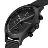 Lilianthal Berlin Men's Chronograph Watch with Date Display, Made In Germany, Model C01-102-B023C, Black