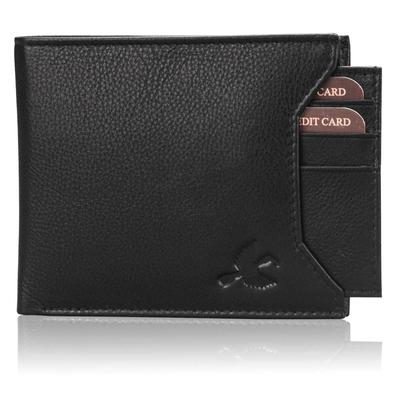 Maddison Men's Black Genuine Leather Wallet
