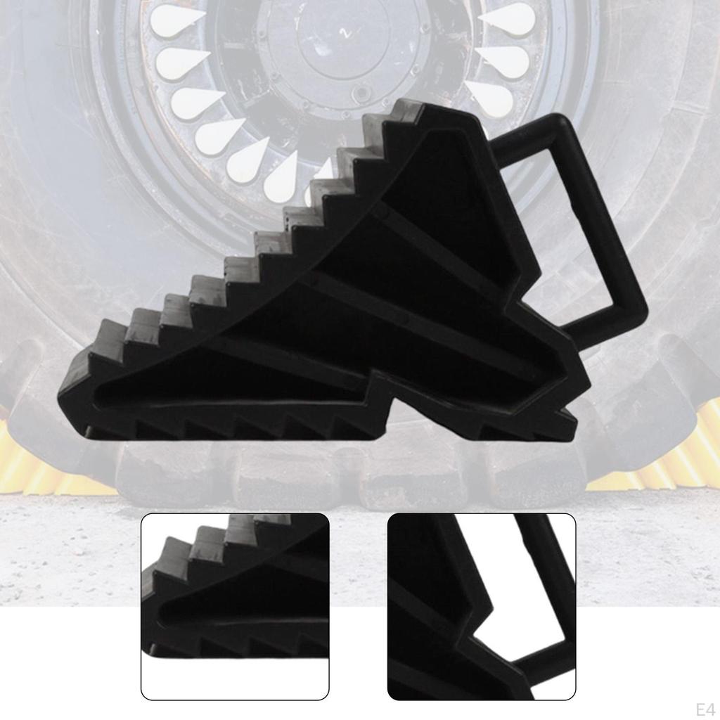 Car Tire Chock Wheel Stopper Ramp Pad Block Portable Heavy Duty Wedge Non