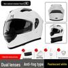 3C Certified Full Face Electric Vehicle Helmet - Winter Anti-fog, Warm, Universal for Men & Women, Cycling Safety