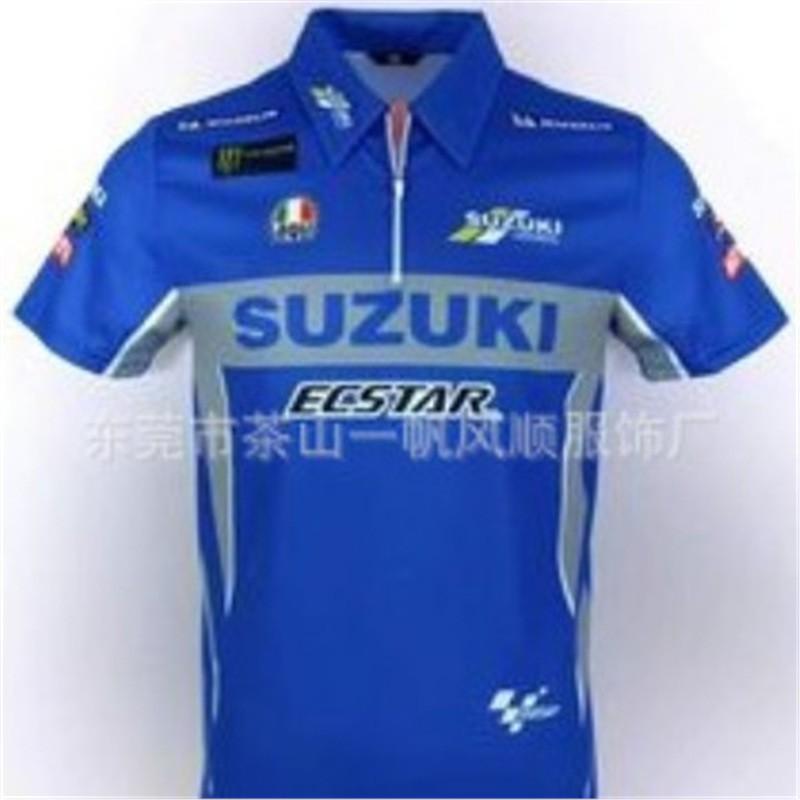Unisex Off-Road Racing Polo Shirt Short Sleeve Collared T-Shirt Breathable Sporty Casual Fit