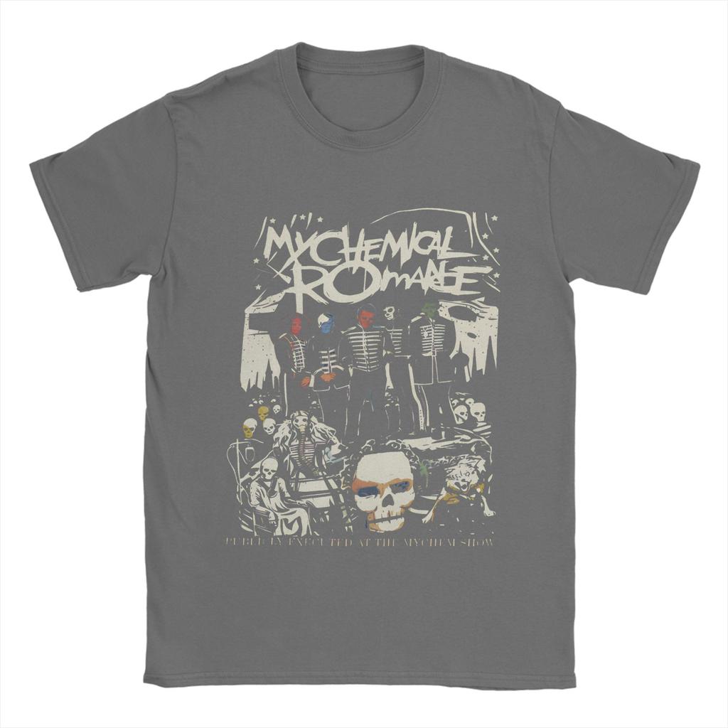 T-shirt Homme My Chemical Romance Coton Vintage Col Rond Manches Courtes Idée Cadeau Hauts