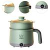 Hot Pot Electric with Steamer Cooking Pot Multipurpose Mini Hot Pot Noodles Cooker for Eggs Noodles Ramen Shabu Shabu Dorm Room