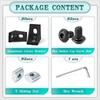 A74E-T Slot Nuts And Bolts Included In 30 Set 2028 Aluminum Profile Black Right Angle Corner Bracket Kit