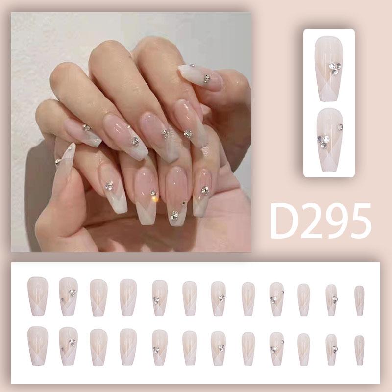 Blush Ice Transparent False Nails - Influencer Style, TikTok Trend, Girlish Manicure Patches