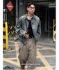 Herren American Retro Gewaschene Jeansjacke - Schwer, Lockerer Schnitt, Trendig, Lässig, Frühling Reißverschluss Arbeitskleidung