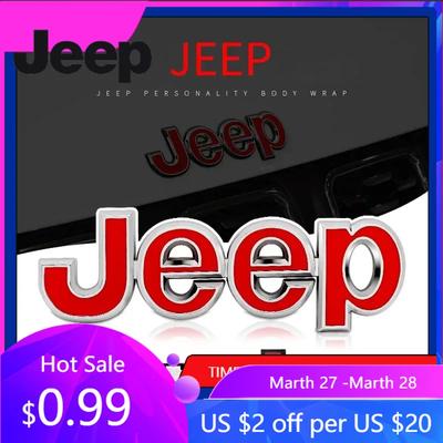 Para Jeep 1 Peça Emblema de Carro Auto Porta-malas Metal s Para Jeep Renegade Compass Grand Cherokee Wrangler Patriot Rubicon