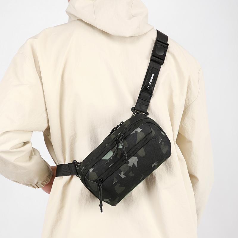 Chest Bag Men's Crossbody Bag Waist Bag Nylon Shoulder Bag