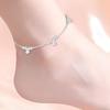 Simple Fashion Jewelry Foot Anklet Bells Bead Ankle Bracelet Silver Plated Chain