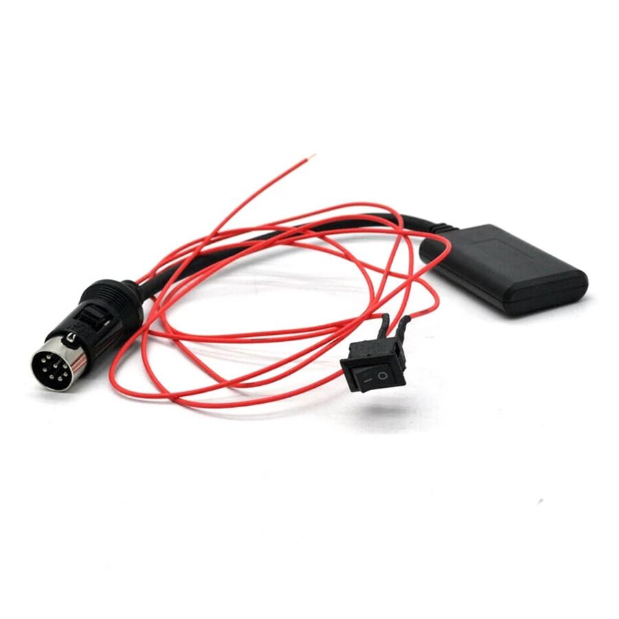 

1x круглый 8-контактный CD-чейнджер Bluetooth-модуль музыкальный адаптер Aux IN для Nissan Teana красный