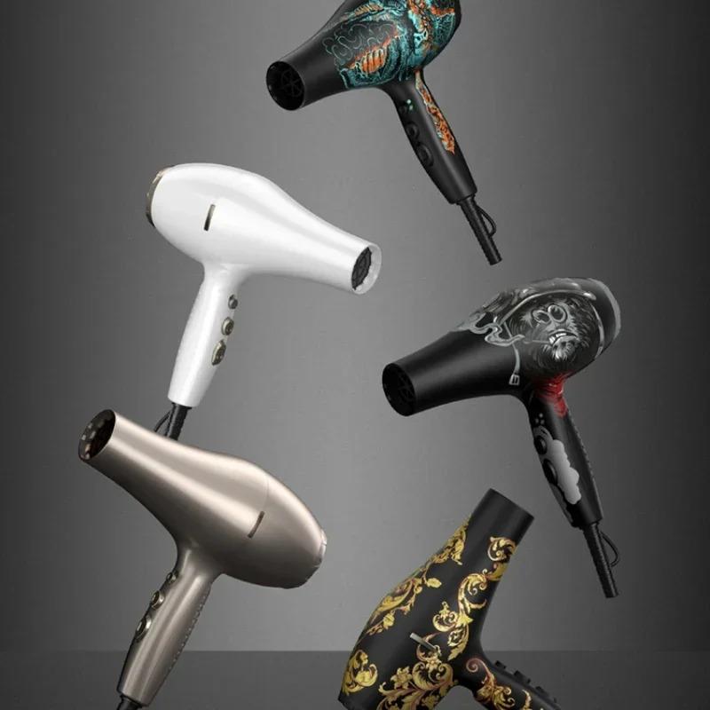 Professional Hair Dryer Hair Salon/Barber 2400W High Power Wind Negative Ions Large Wind Blow Dryer 3 Gears Hair Care