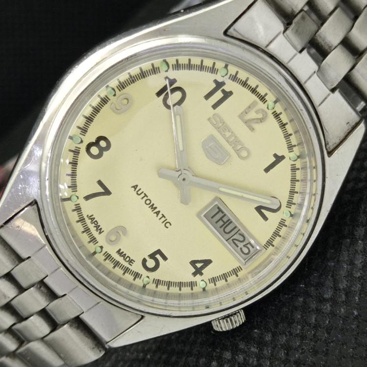 

Б/У винтажные мужские часы SEIKO 5 AUTOMATIC 7019A JAPAN с функцией дня и даты 608e-a315921-9 SKU608e-a315921