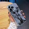 INS Style Space Angel Girl Transparent Phone Case For iPhone 16E 16 15 14 13 Pro Max 11 12 Mini XS XR X 7 8 Plus SE 2 Cover