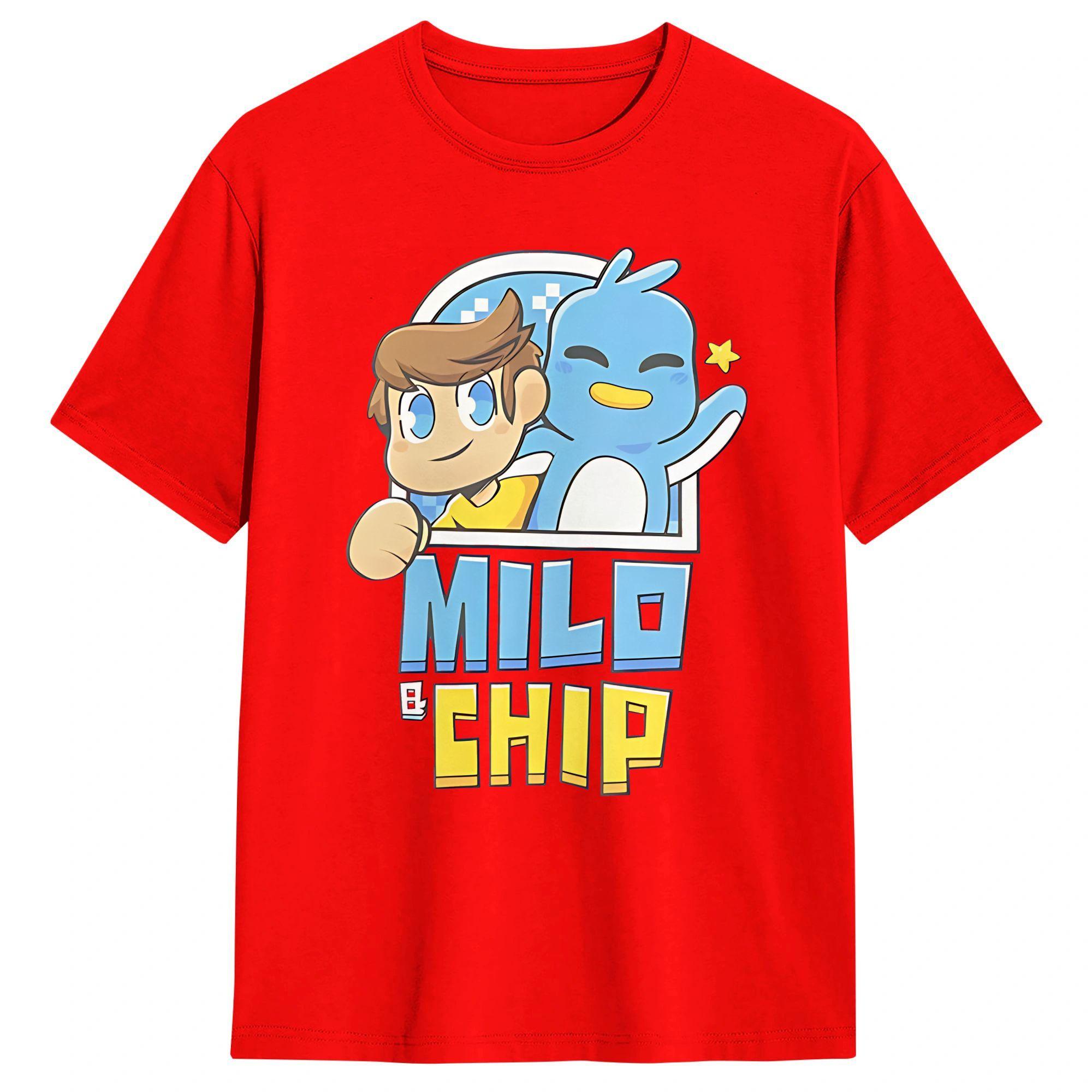 

Mens TShirt Milo And Chip Unique Pure Cotton Tee Shirt Short Sleeve T Shirt O Neck Clothing Printed S