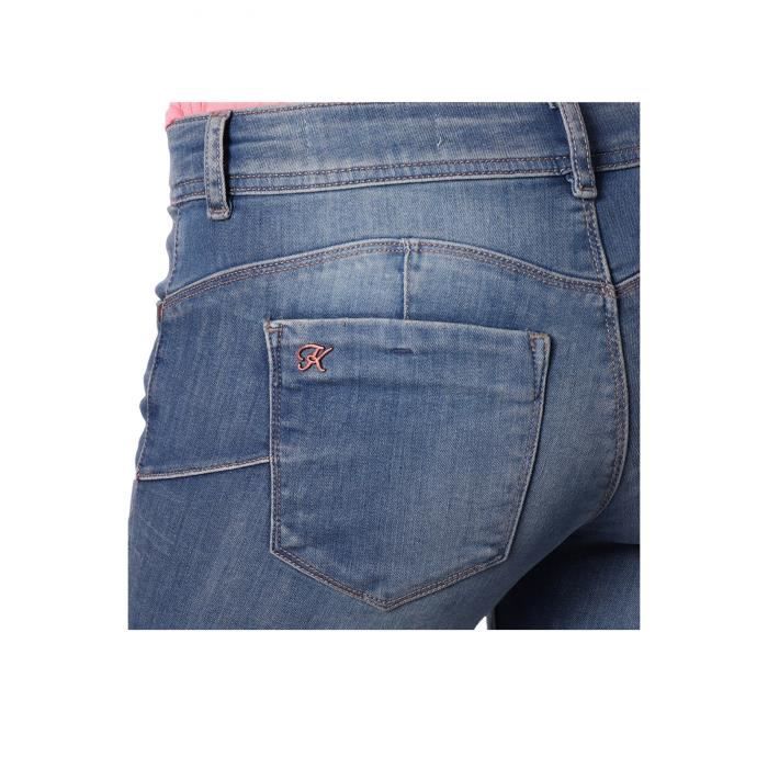 Loka 19w7 Stretch Slim Jeans - Kaporal - Slim Fit - Low Rise - Blue - Old Hand