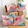 Home decoration ribbon gold thread decorative pillowcase, ultra-soft polyester material living room sofa back car pillowcase