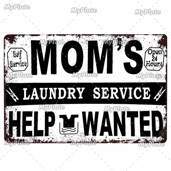 [MyPlate] Wäscherei-Vintage-Metallschild, Blechschild, Toilettendekoration, Männerhöhle, Plakette für Zuhause, Wanddekoration, Barschild, Heimdekoration, Heimposter