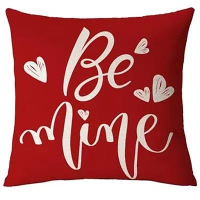 Happy Valentine's Day Pillowcase Red Love Hug Pillowcase Wedding Anniversary Cushion Cover Home Outdoor Sofa