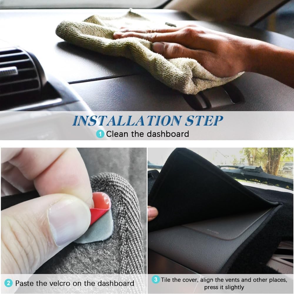 Dashboard Dash Cover Mat Compatible With 1997-2000 Chevy Chevrolet/GMC C1500 C2500 C3500 K1500 K2500 K3500 1997-1999 GMC Yukon/Chevy Tahoe Suburban