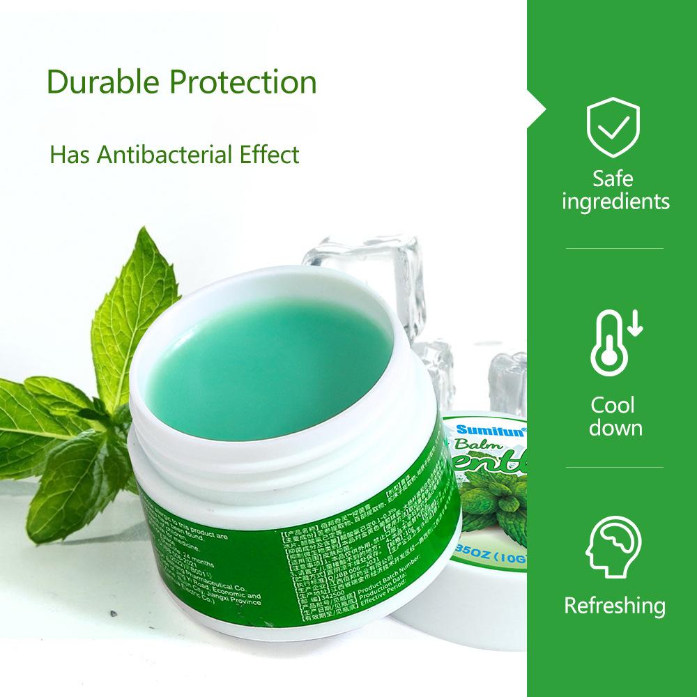 Sumifun 10/20/50 ML Mint Insect Bite Relief Balm, Travel-Friendly, Soothes Dizziness Bug Bites with Plant-Based Oil,Easy Application Repellent