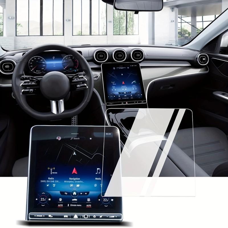 Tvrzené Sklo Ochranná Fólie na Displej Pro Mercedes Benz GLC 300 Třída C -2025 GPS Přístrojový Panel Dotykový Displej Ochrana proti Poškrábání