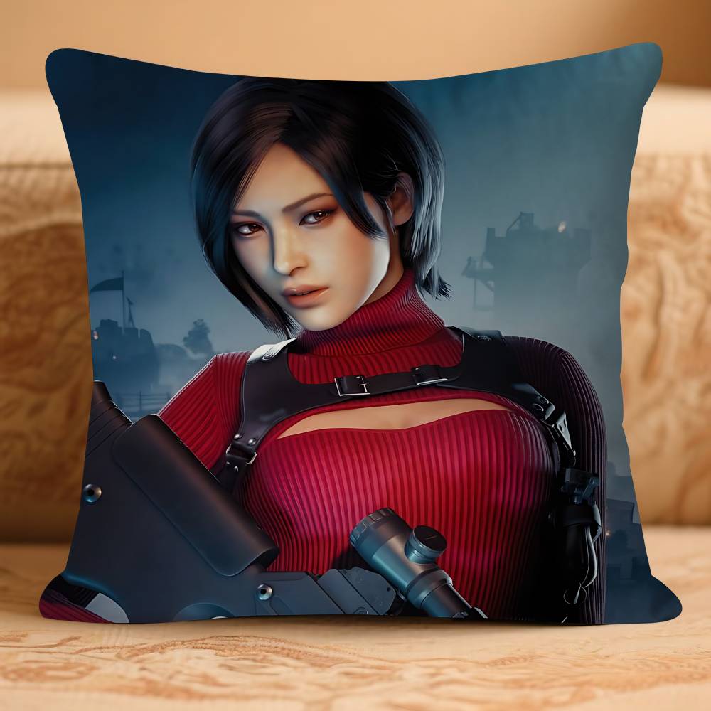 

A-Ада Вонг Обитель зла 4 Наволочка Съемная Моющаяся Наволочка – Всесезонный Мягкий Лен 16x16Inch