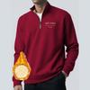 Men's Pullover Long Sleeved Stand Up Collar Sweatshirt Casual Cut Height Collar Lamb Wool Base Shirt