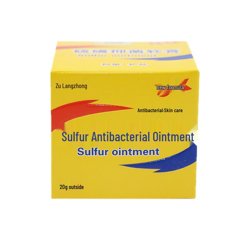 Zu Langzhong Sulfur Antibacterial Ointment for Mite Removal - Universal Skin Care for Men & Women (External Use)