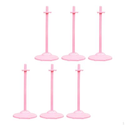 6 Stück Verstellbarer Taillenclip Puppenständer Zubehör Passend für 10-12 Zoll Puppen Schnelle Installation