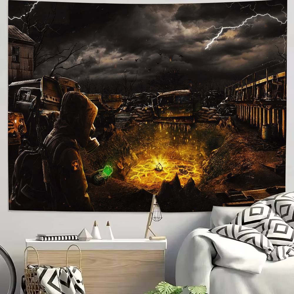 Horror Thriller Adventure Game SSTALKER Series Game Tapestry Decoration Bedroom Dormitory Background Living Room Club Tapestry