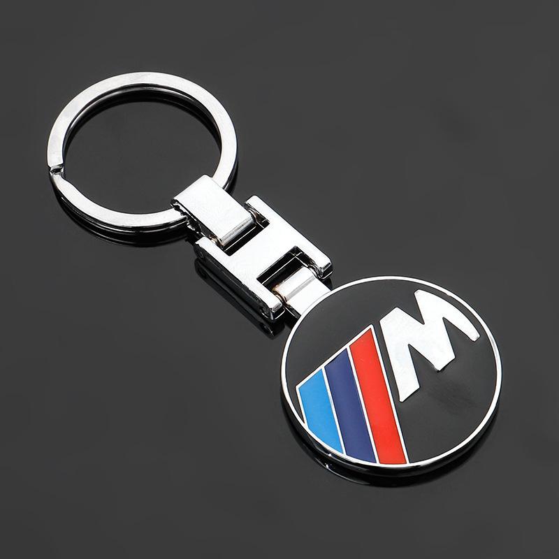 For BMW 1 2 3 4 5 6 7 Series X1 X3 X4 X5 X6 X7 87 F20 E36 E46 E90 E39 F10 F16 Car Metal Leather Key Ring Decoration Accessories
