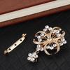 Party Bouquets Romantic Rhinestone Zinc Zinc Alloy Crystal Drop Prom Women Wedding Pearl Pins Brooches
