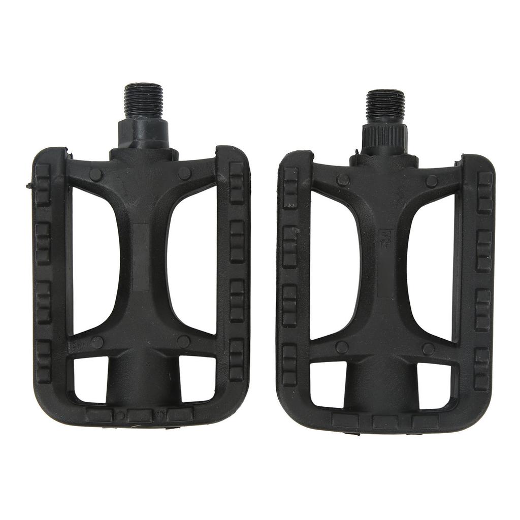 2Pcs Bike Foot Pedal with Reflective Stripe Non Slip Robust Plastic Mountain Road Bike Pedal Replacement