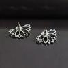 1 Pair New Fashion Flower Earrings Front Back Flower Lotus Stud Earrings For Women Ear Jacket Jewelry Gift Party Best Friend