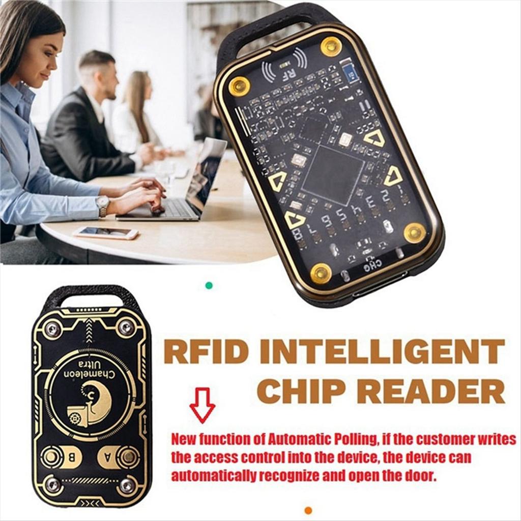 RFID Smart Chip Reader Chameleon Ultra Smart Card Emulator NFC Duplicator ID IC Card Decode+4XCUID Keychain/Card